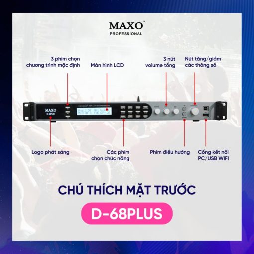 Thiết Bị Xử Lý Kỹ Thuật Số – Vang Số D68Plus - Ảnh 6