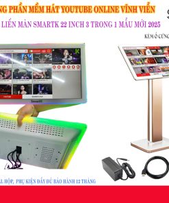 Màn  hình liền đầu 22″ SmartK  Viền LED (3 trong 1) – ổ 4TB – mẫu mới 2025