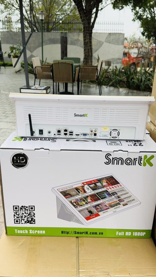 Đầu liền màn hình 22 inch SmartK Plus karaoke online cảm ứng điện dung để bàn - Ảnh 3