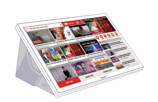 Đầu liền màn hình 22 inch SmartK Plus karaoke online cảm ứng điện dung để bàn - Ảnh 4