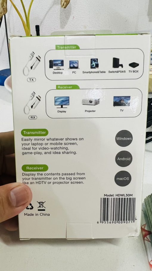 Bộ HDMI không dây cao cấp SmartK Phát 1 tivi - Ảnh 2