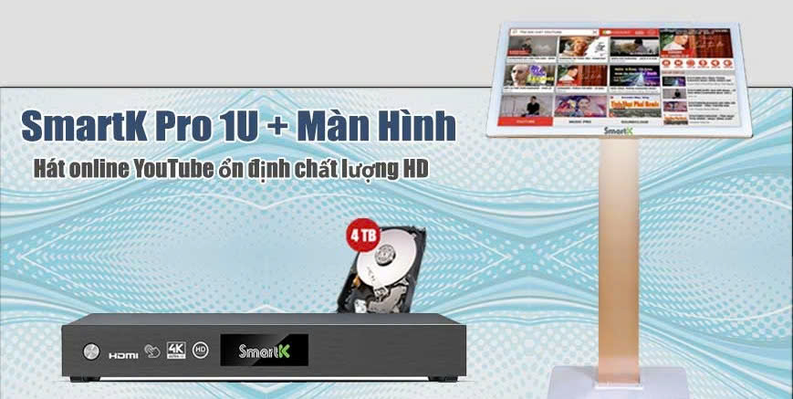 Combo đầu SmartK 1U Plus - Màn hình cảm ứng điện dung có dây 22″ ( 0978308345) - Ảnh 4