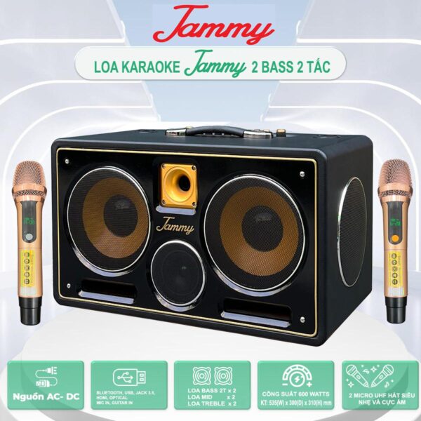 LOA XÁCH TAY JAMMY K6 PRO BASS 2 TẤC